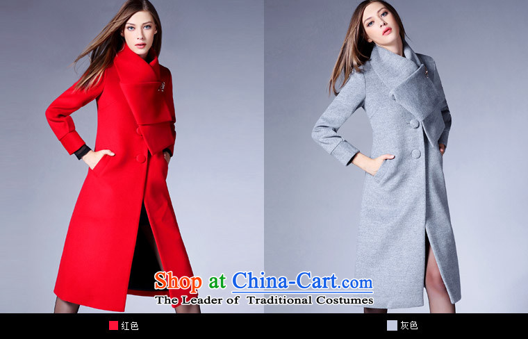 Zk Western women 2015 Fall/Winter Collections New pure colors for gross? jacket scarf female long Sau San a wool coat Gray L picture, prices, brand platters! The elections are supplied in the national character of distribution, so action, buy now enjoy more preferential! As soon as possible.