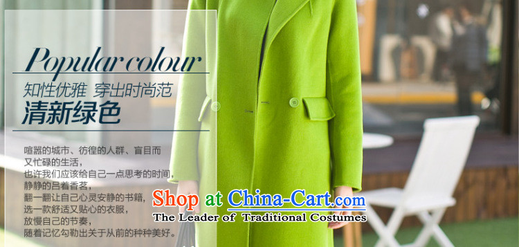 Ho Pui 2015 autumn and winter new sided flannel woolen coat in the long hair? a wool coat female coats jacket green M picture, prices, brand platters! The elections are supplied in the national character of distribution, so action, buy now enjoy more preferential! As soon as possible.