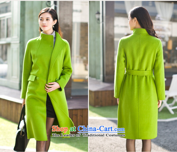 Ho Pui 2015 autumn and winter new sided flannel woolen coat in the long hair? a wool coat female coats jacket green M picture, prices, brand platters! The elections are supplied in the national character of distribution, so action, buy now enjoy more preferential! As soon as possible.