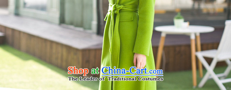 Ho Pui 2015 autumn and winter new sided flannel woolen coat in the long hair? a wool coat female coats jacket green M picture, prices, brand platters! The elections are supplied in the national character of distribution, so action, buy now enjoy more preferential! As soon as possible.