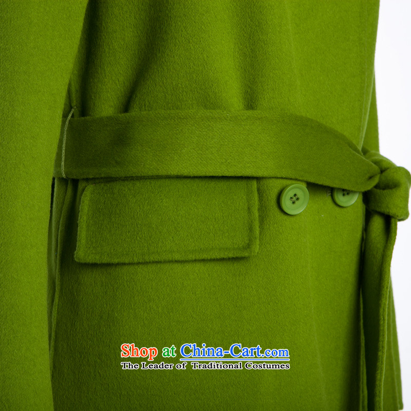 Ho Pui 2015 autumn and winter new sided flannel woolen coat in the long hair? a wool coat female coats jacket green M Ho Pei (lanpei) , , , shopping on the Internet