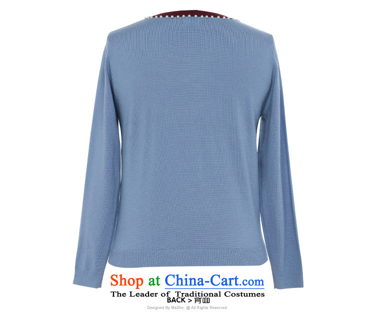 Msshe xl women 2015 new autumn and winter 200 catties knocked color lace stitching sweater pullovers 10640 gray-blue 4XL Photo, prices, brand platters! The elections are supplied in the national character of distribution, so action, buy now enjoy more preferential! As soon as possible.