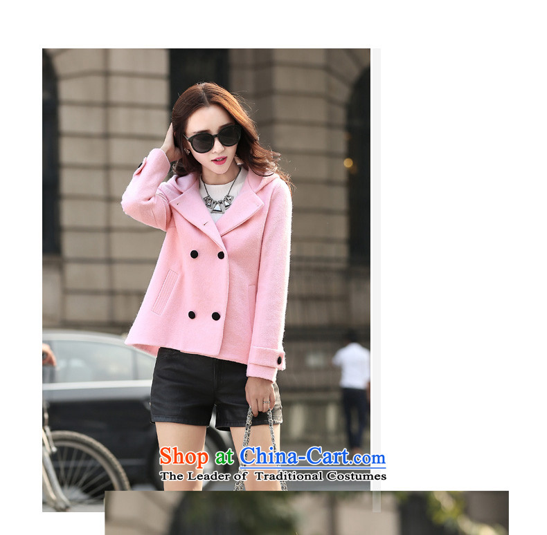 For child care? female Hong Mao jacket of autumn and winter 2015 new lady a short of small-wind? is a thin elegant gross Sau San video? pink jacket M picture, prices, brand platters! The elections are supplied in the national character of distribution, so action, buy now enjoy more preferential! As soon as possible.