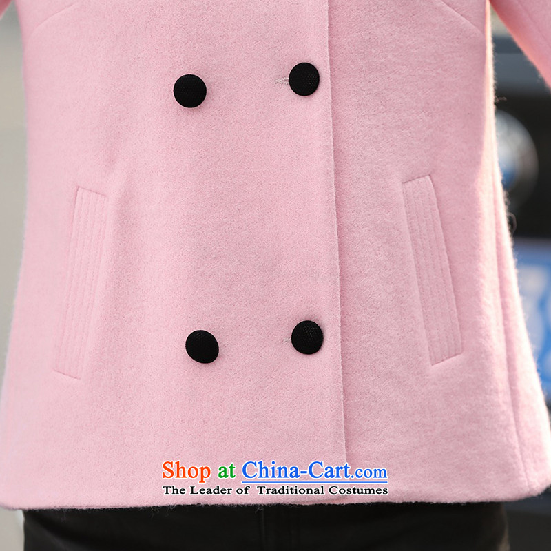 For child care? female Hong Mao jacket of autumn and winter 2015 new lady a short of small-wind? is a thin elegant gross Sau San video? for incense, pink jacket (QIAOXIANGER) , , , shopping on the Internet