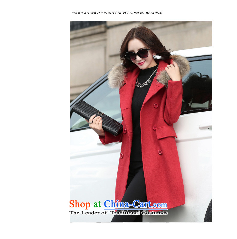 For autumn and winter 2015-heung-new ladies hair? Jacket Korean fashion, double-Nagymaros Case for Video thin temperament. Long hair? overcoat female RED M picture, prices, brand platters! The elections are supplied in the national character of distribution, so action, buy now enjoy more preferential! As soon as possible.
