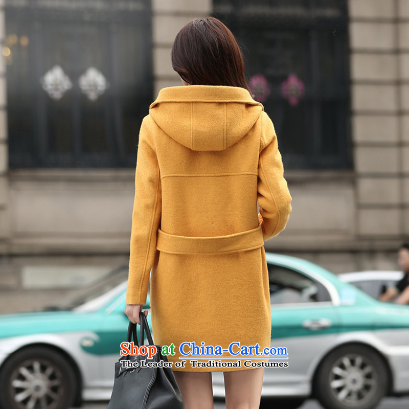 For autumn and winter 2015-heung-new ladies hair? Jacket Korean fashion, double-Nagymaros Case for Video thin temperament. Long hair? overcoat female RED M to the Champs Elysees (QIAOXIANGER) , , , shopping on the Internet