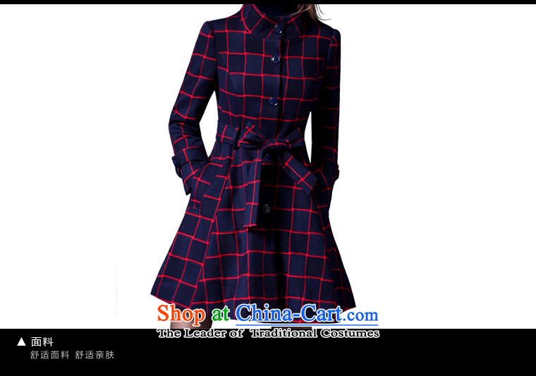 Zk Western women 21015, Battawin autumn new grid gross? jacket, girls in long stylish collar Sau San a wool coat lattices L picture, prices, brand platters! The elections are supplied in the national character of distribution, so action, buy now enjoy more preferential! As soon as possible.