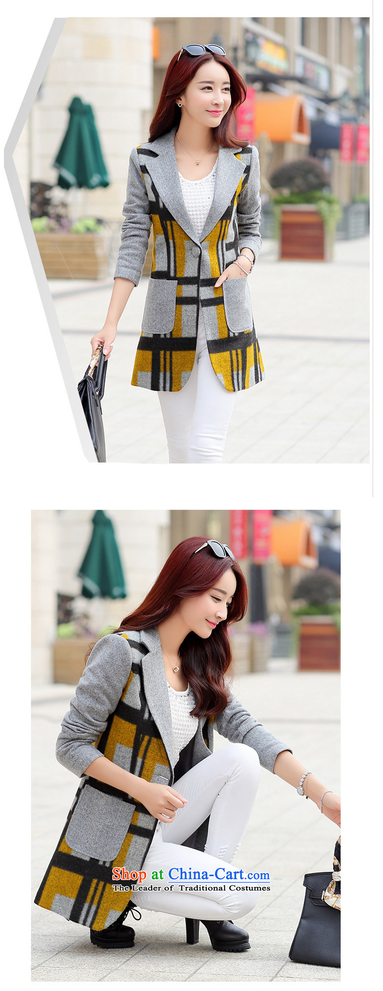 Cruise in the autumn and winter 2015 advanced new for women in the Korean version of the Sau San long coats N460 latticed gross? green XL Photo, prices, brand platters! The elections are supplied in the national character of distribution, so action, buy now enjoy more preferential! As soon as possible.