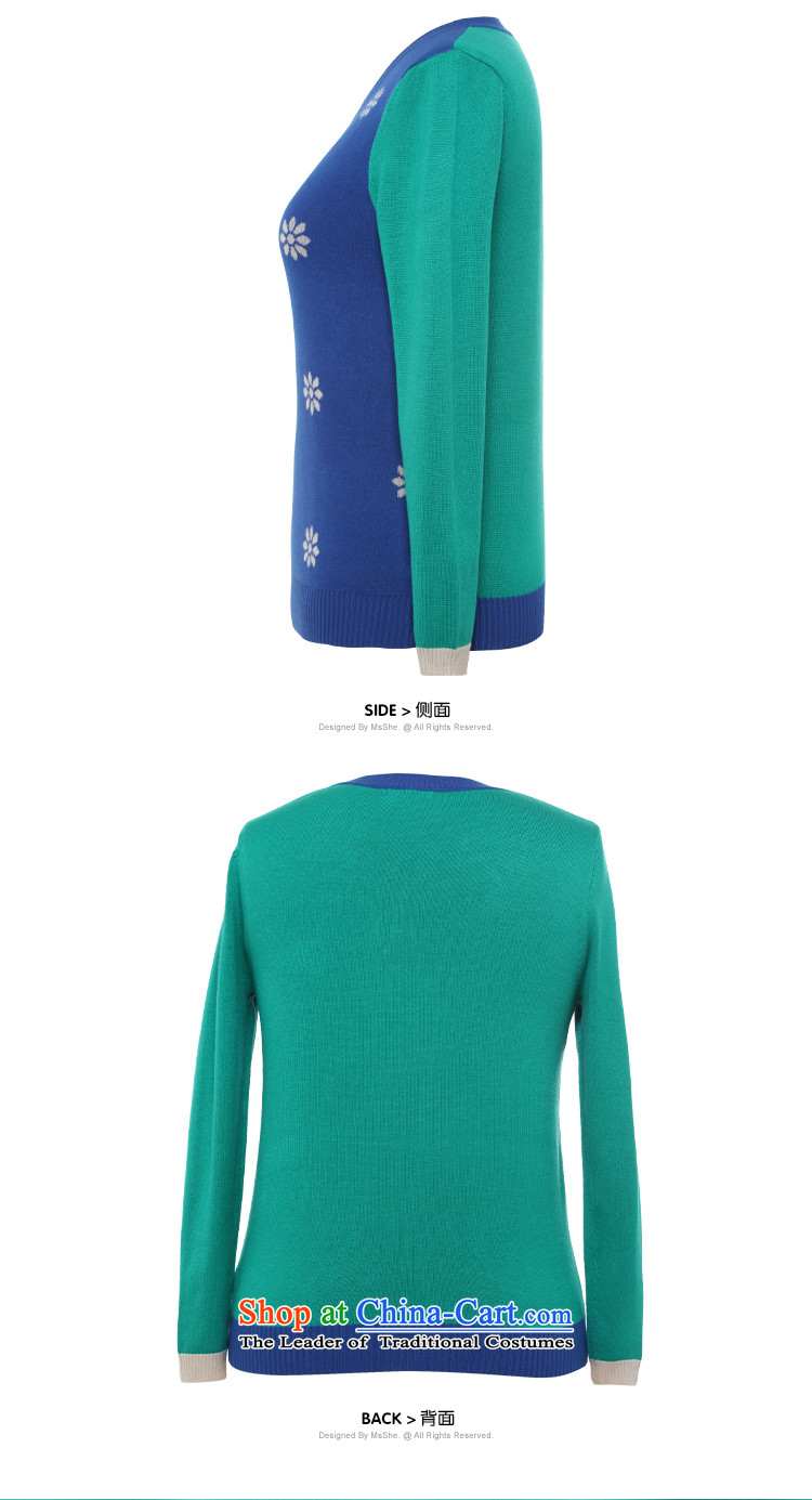 To increase the number msshe women 2015 new autumn and winter jacquard round-neck collar kit and knitwear sweater 8,605 Blue 4XL Photo, prices, brand platters! The elections are supplied in the national character of distribution, so action, buy now enjoy more preferential! As soon as possible.