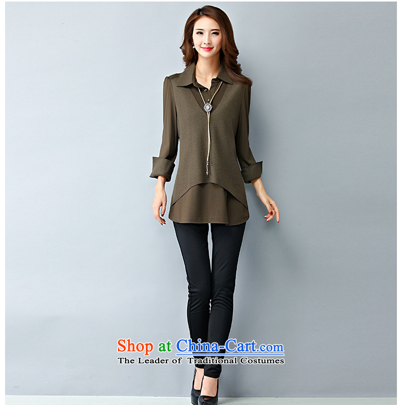 The new 2015 Zebina Nga leave two large long-sleeved shirt, forming the women XXXXL brown pictures, I.Collaboration price, brand platters! The elections are supplied in the national character of distribution, so action, buy now enjoy more preferential! As soon as possible.