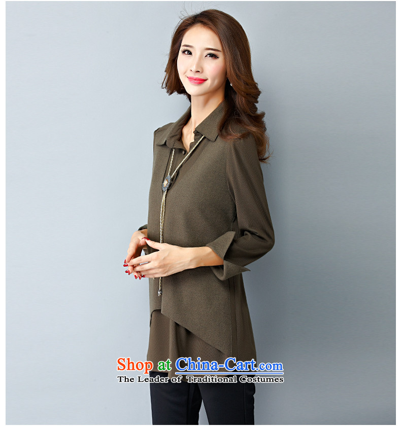 The new 2015 Zebina Nga leave two large long-sleeved shirt, forming the women XXXXL brown pictures, I.Collaboration price, brand platters! The elections are supplied in the national character of distribution, so action, buy now enjoy more preferential! As soon as possible.