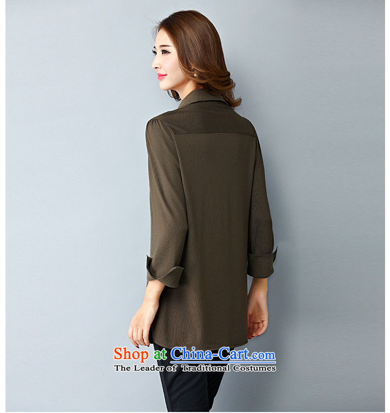 The new 2015 Zebina Nga leave two large long-sleeved shirt, forming the women XXXXL brown pictures, I.Collaboration price, brand platters! The elections are supplied in the national character of distribution, so action, buy now enjoy more preferential! As soon as possible.