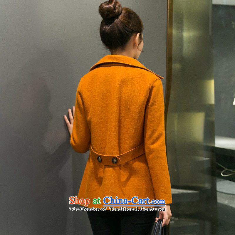 The autumn and winter new Korean female Sau San Mao? coats that long thin stylish a graphics jacket and color L, 1718 Kim Ki (KANUOSIQI Kano Cisco) , , , shopping on the Internet