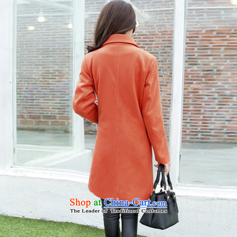 The mercy of Clinton coats, wool? long hair? jacket a wool coat 2015 Fall/Winter Collections for women won the new version for this suit coats of Sau San female orange XL, Mercy Products (YUPINDUN) , , , shopping on the Internet