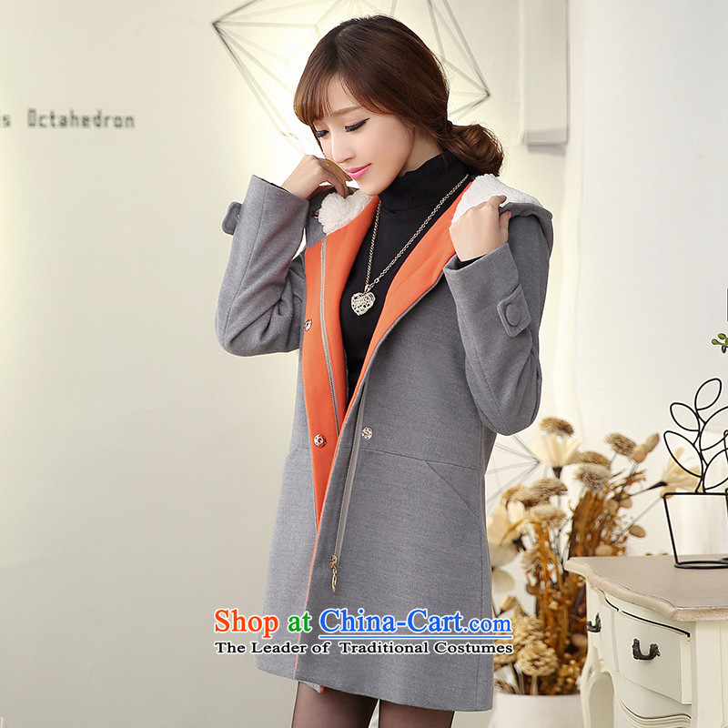 Szili Clinton the ventricular hypertrophy code women 2015 new product lines for autumn and winter by sister in mm thick long thin hair? jacket video female cashmere overcoat hoodie 200 catties orange XXXXL, Szili (celia dayton , , , shopping on the Internet