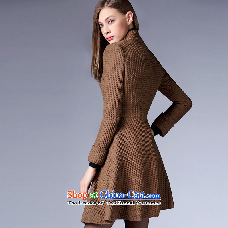 Zk Western women 2015 Fall/Winter Collections New Pure Color collar Foutune of gross?   Graphics thin coat girl at the time a wool coat and color M,zk,,, shopping on the Internet