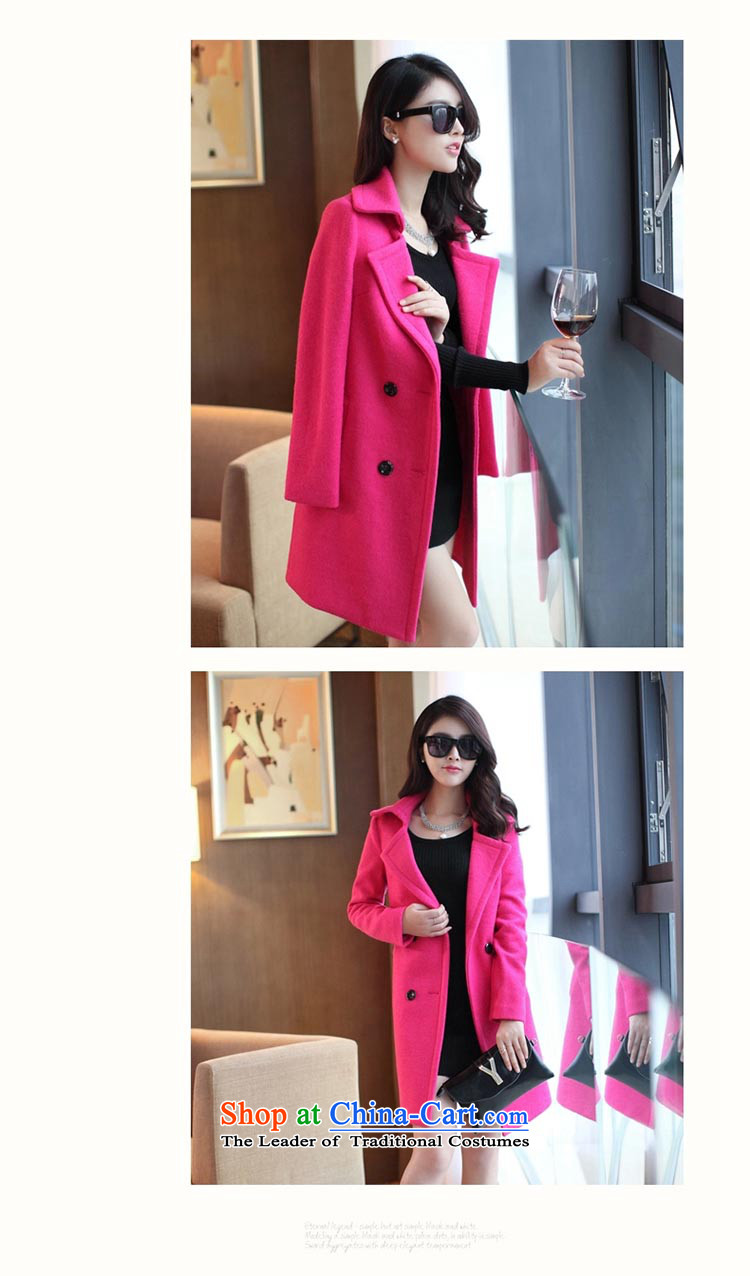 Lonely if gross? autumn and winter coats women 2015 replacing the new Korean version of Sau San double row is long wool coat 3150 7203 A RED M picture, prices, brand platters! The elections are supplied in the national character of distribution, so action, buy now enjoy more preferential! As soon as possible.