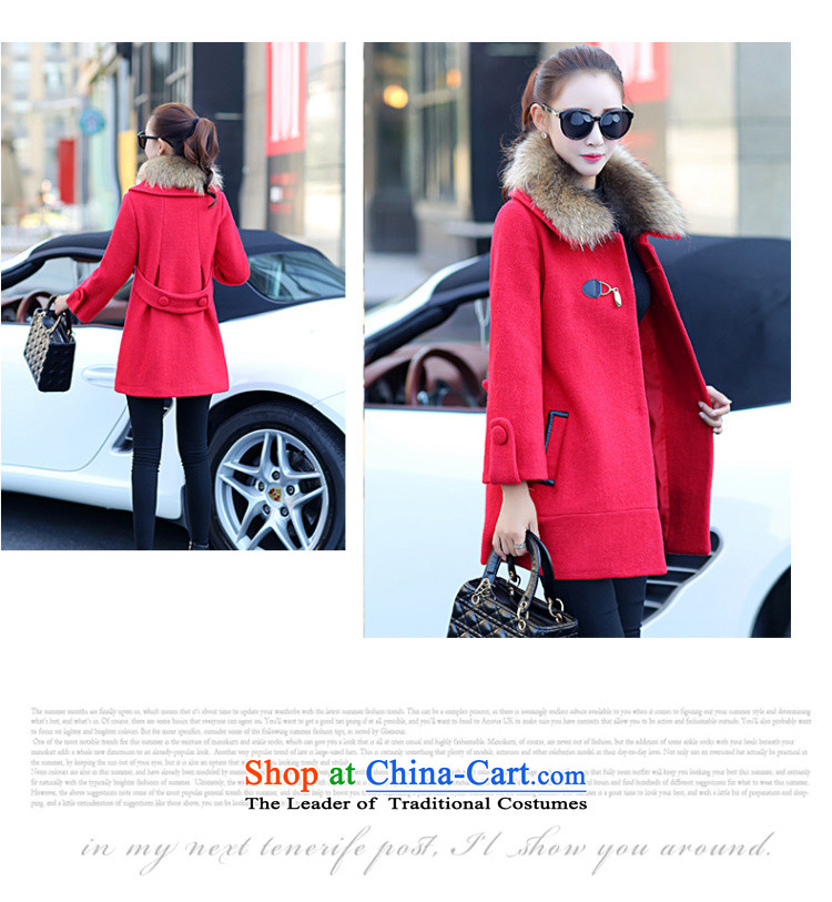 Lonely if gross? autumn and winter coats women 2015 replacing the new Korean version of Sau San double row is long wool coat 3150 7203 A RED M picture, prices, brand platters! The elections are supplied in the national character of distribution, so action, buy now enjoy more preferential! As soon as possible.