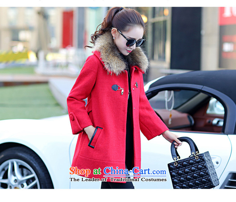 Lonely if gross? autumn and winter coats women 2015 replacing the new Korean version of Sau San double row is long wool coat 3150 7203 A RED M picture, prices, brand platters! The elections are supplied in the national character of distribution, so action, buy now enjoy more preferential! As soon as possible.