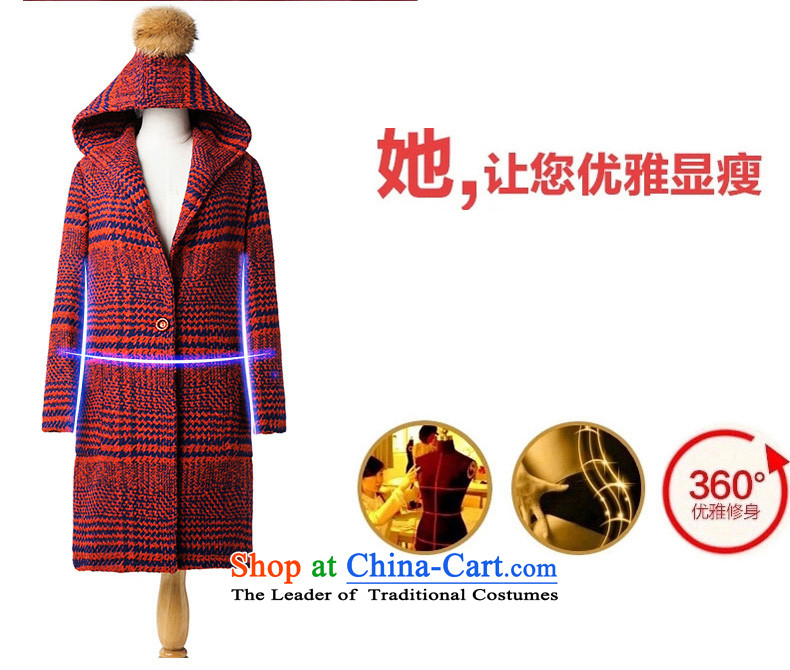 The new winter 2015 GEWHY Korean version in the thick of Sau San long hair? female jacket coat Orange Red L picture, prices, brand platters! The elections are supplied in the national character of distribution, so action, buy now enjoy more preferential! As soon as possible.