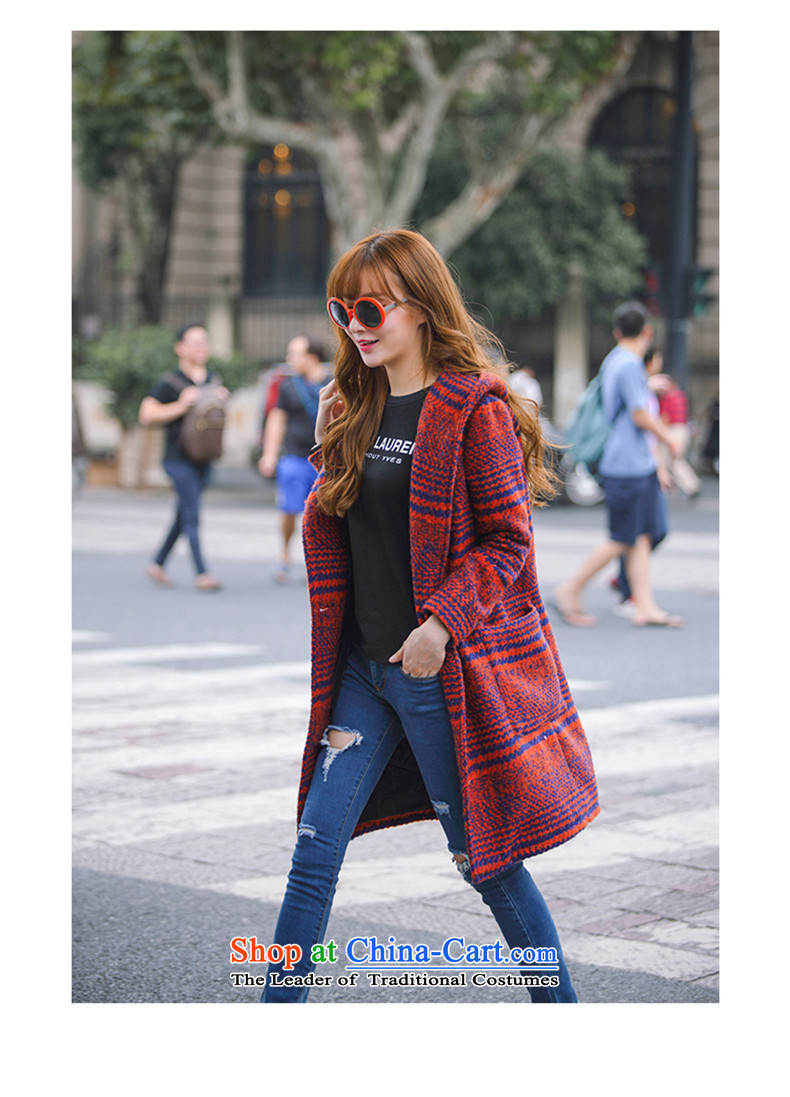 The new winter 2015 GEWHY Korean version in the thick of Sau San long hair? female jacket coat Orange Red L picture, prices, brand platters! The elections are supplied in the national character of distribution, so action, buy now enjoy more preferential! As soon as possible.