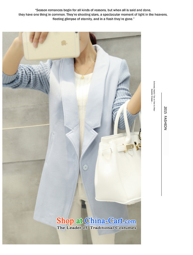 Xu Jialu Yik See 2015 autumn and winter new women in Korean female long suit for coats a gross? female windbreaker jacket Gray L picture, prices, brand platters! The elections are supplied in the national character of distribution, so action, buy now enjoy more preferential! As soon as possible.