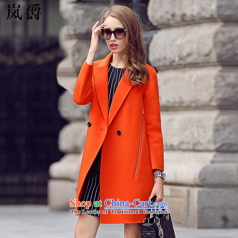 Lord included?new autumn 2015 gross girls high end jacket is hand-sided flannel? 5028 coats orange?M