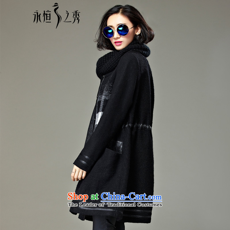 The Eternal Soo-XL WOMEN'S GROSS? new winter coats 2015 MM thick, Hin thick sister in thin long to increase the burden of black-and-white overcoat 200 LATTICED XL, eternal Soo , , , shopping on the Internet