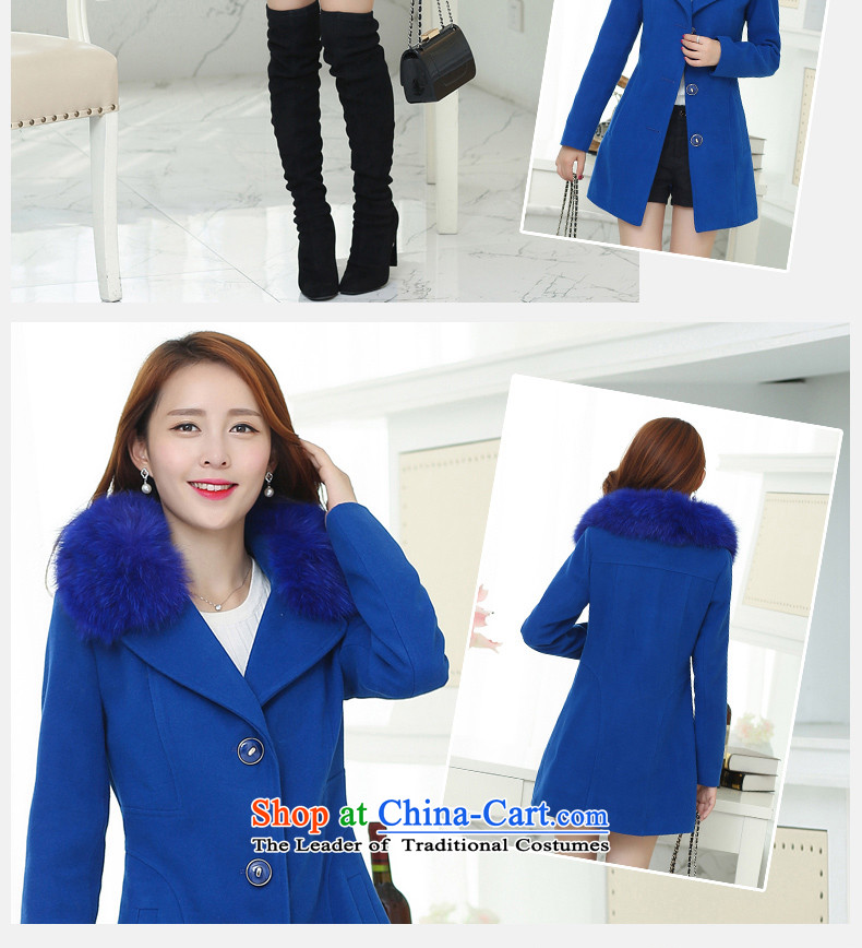 2015 New Nagymaros collar gross? Version Korean female jacket long coats of Sau San Ni-Yellow XL Photo, prices, brand platters! The elections are supplied in the national character of distribution, so action, buy now enjoy more preferential! As soon as possible.