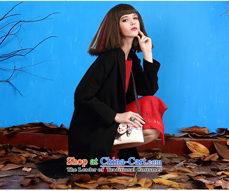 Sexy And Dangerous color for autumn and winter 2015 new products in black long overcoat with thin hair? coats video? children black L picture, prices, brand platters! The elections are supplied in the national character of distribution, so action, buy now enjoy more preferential! As soon as possible.
