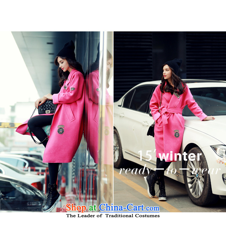Moting The Ting 2015 autumn and winter new winter for women pure color coats, wool? long hair? jacket Korean large thin graphics Sau San women in red (new) L pictures on, prices, brand platters! The elections are supplied in the national character of distribution, so action, buy now enjoy more preferential! As soon as possible.