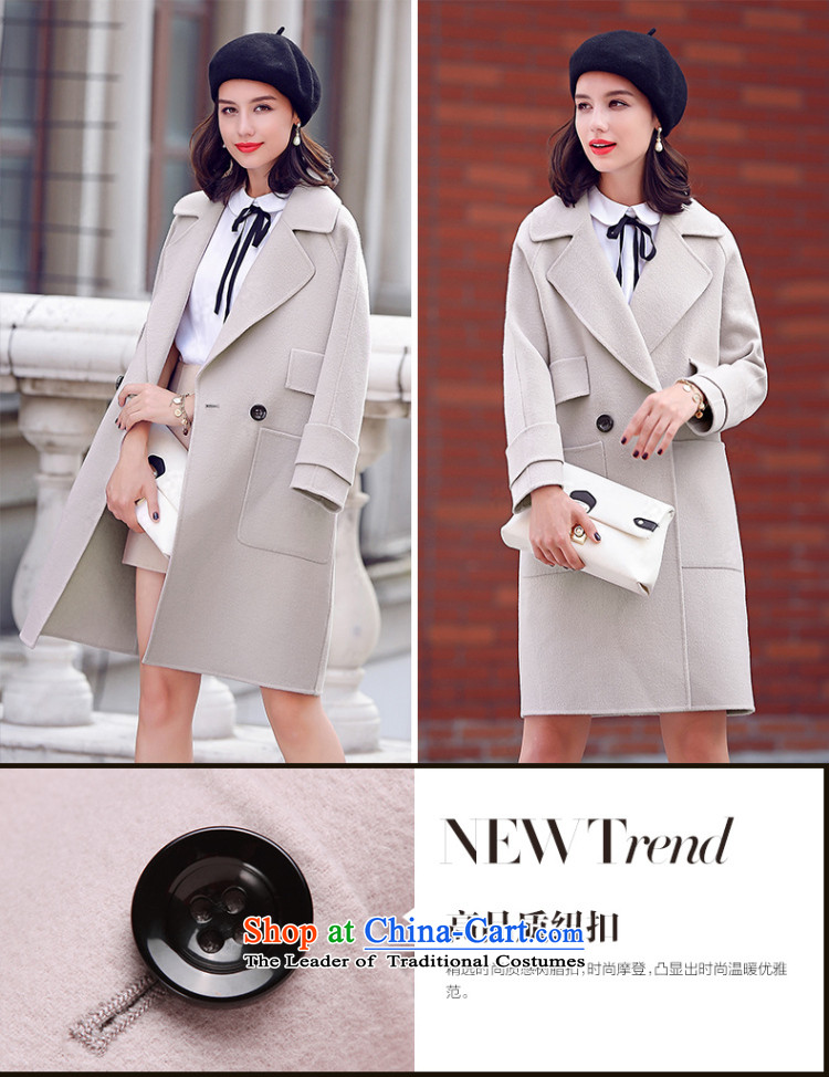 Estimated 2015 Autumn Load New Pei high reverse collar-sided flannel Ms. woolen coat in the medium to long term gross beige jacket? M picture, prices, brand platters! The elections are supplied in the national character of distribution, so action, buy now enjoy more preferential! As soon as possible.