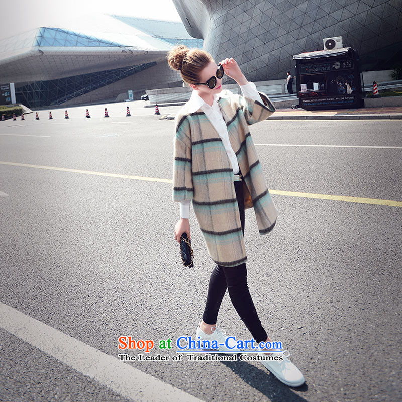 Use the new 2015-Soo Choo boxed loose coat in the Korean version of the video thin stripes jacket women's gross? Will the Green, puzzle-soo (MISHOW) , , , shopping on the Internet