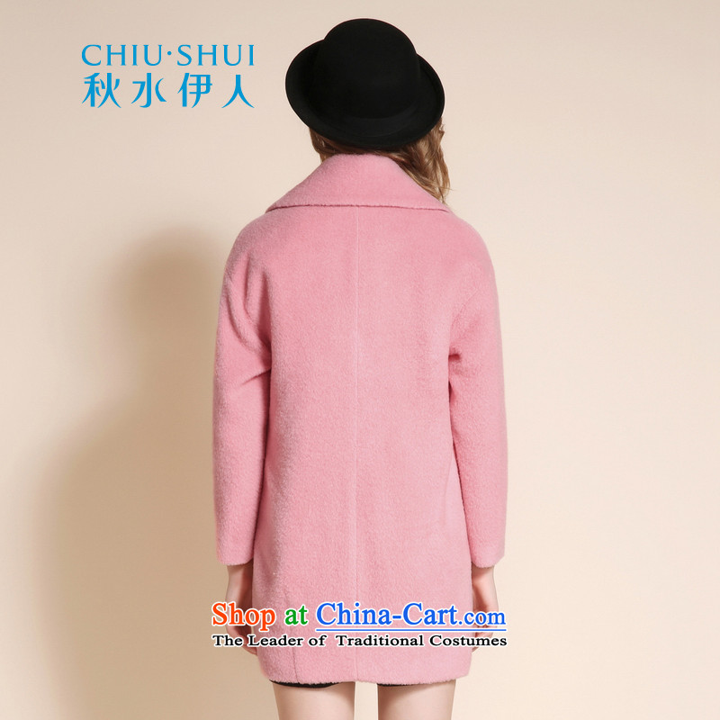 Chaplain who 2015 winter clothing new women's stylish Sweet temperament and reverse collar wool coat jacket peach 155/80A/S,?/ The Mai-Mai shopping on the Internet has been pressed.