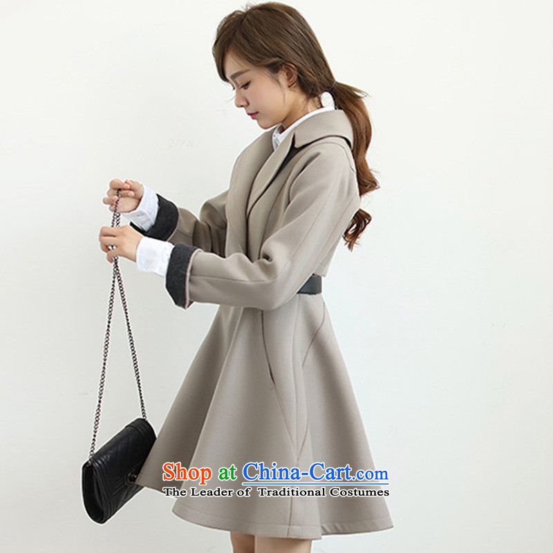 Women wool is XZOO jacket a wool coat autumn and winter 2015 gray m,xzoo,,, new shopping on the Internet