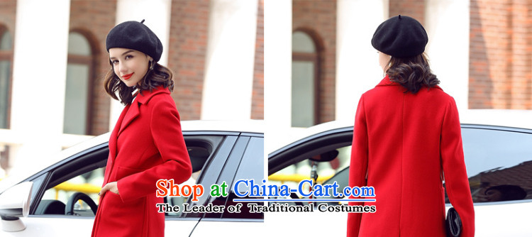 Ho Pui 2015 Autumn new stylish suits for women in the gross? jacket long double-wool a wool coat large red S picture, prices, brand platters! The elections are supplied in the national character of distribution, so action, buy now enjoy more preferential! As soon as possible.