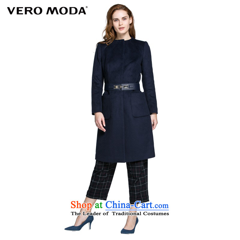 Vero moda minimalist design three-dimensional construction Sau San-knots flap |315427013 gross? coats 175_92A_XL Blue 030
