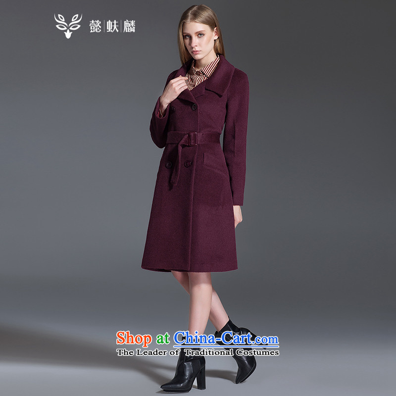 Headquarters or plush cashmere overcoat Chu 2015 Western gross is female coats of Sau San video thin woolen coat in the long hair? deep red jacket , thus Chu.... headquarters shopping on the Internet