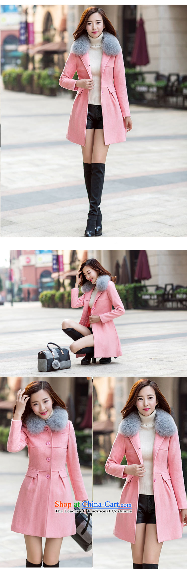 The Champs Elysees Beauty 2015 Winter Connie new coats, wool? Long Korean Sau San a thin coat graphics 9164 EP pink M code picture, prices, brand platters! The elections are supplied in the national character of distribution, so action, buy now enjoy more preferential! As soon as possible.