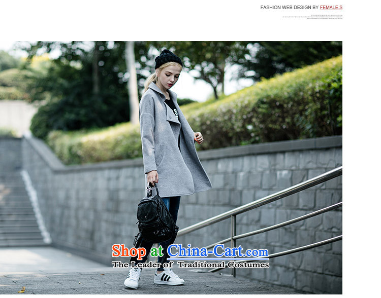 Qigirl temperament wild gray coat? 7170 Light Gray M picture, prices, brand platters! The elections are supplied in the national character of distribution, so action, buy now enjoy more preferential! As soon as possible.