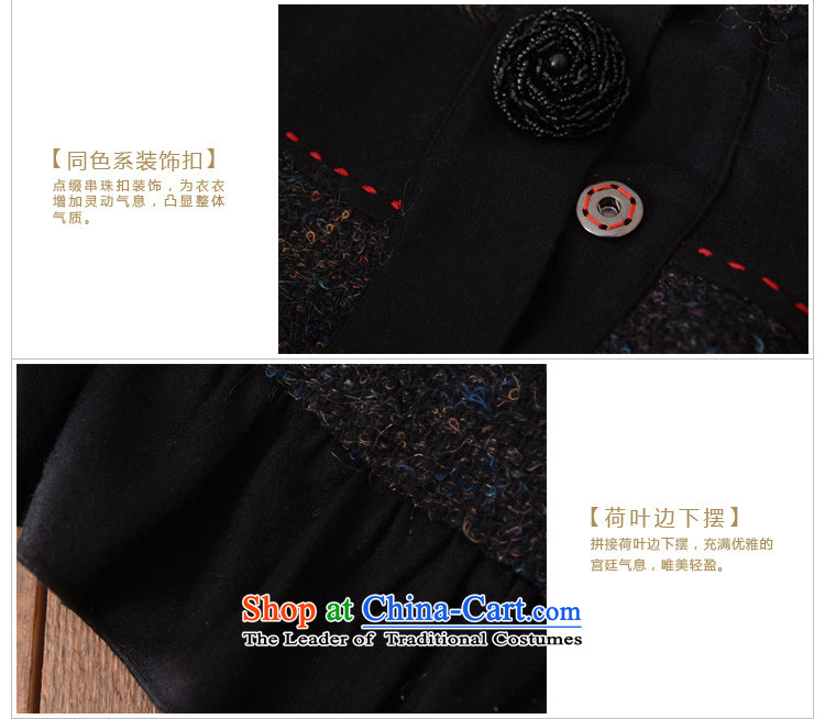 Fireworks ironing 2015 Autumn new original temperament female loose larger gross overcoats duckers here? heart Black Spot Image, price XXXL, brand platters! The elections are supplied in the national character of distribution, so action, buy now enjoy more preferential! As soon as possible.
