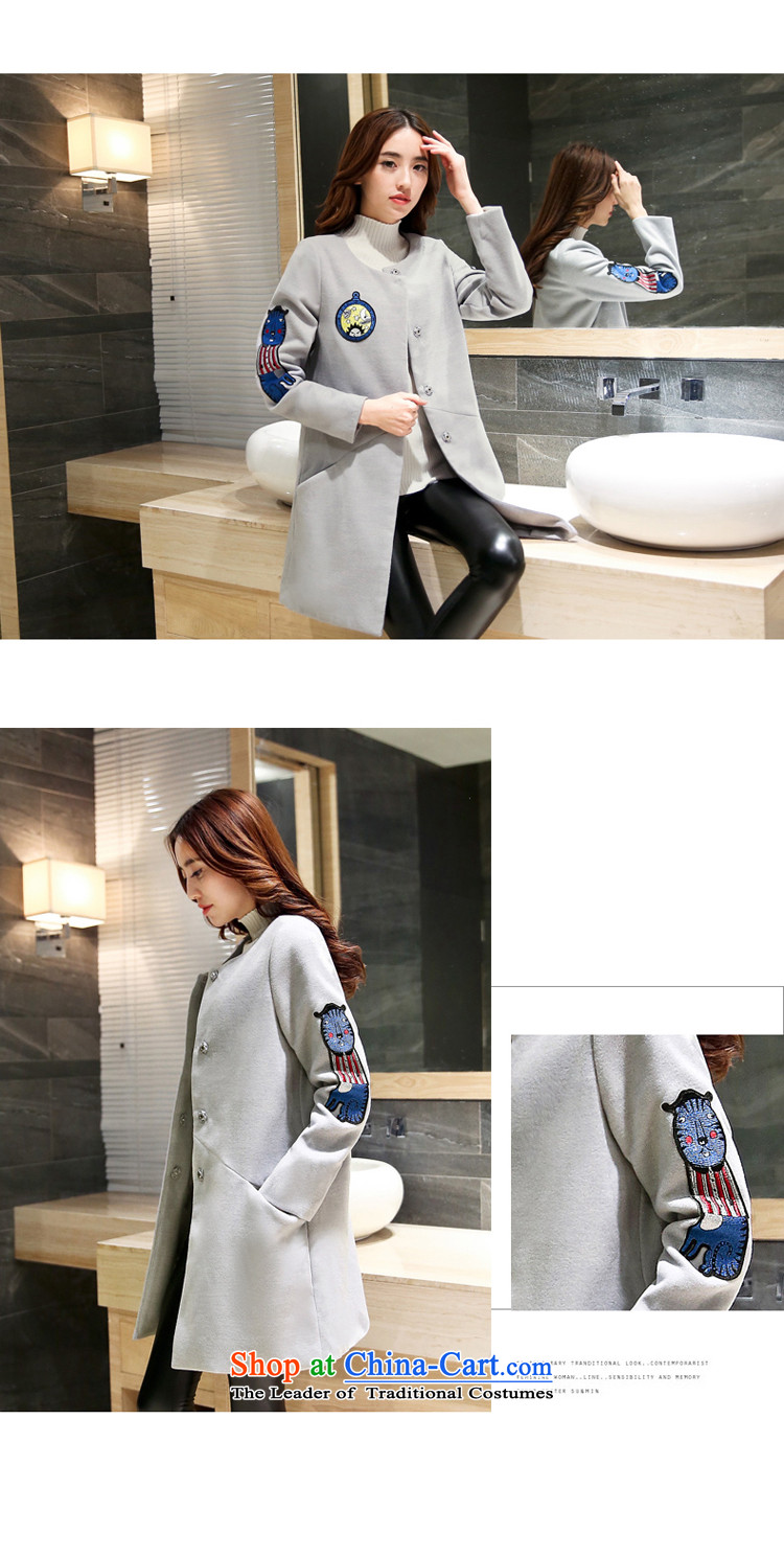 Li Color  2015 autumn and winter in new long hair? female casual jacket coat wild picture pink XL Photo, prices, brand platters! The elections are supplied in the national character of distribution, so action, buy now enjoy more preferential! As soon as possible.