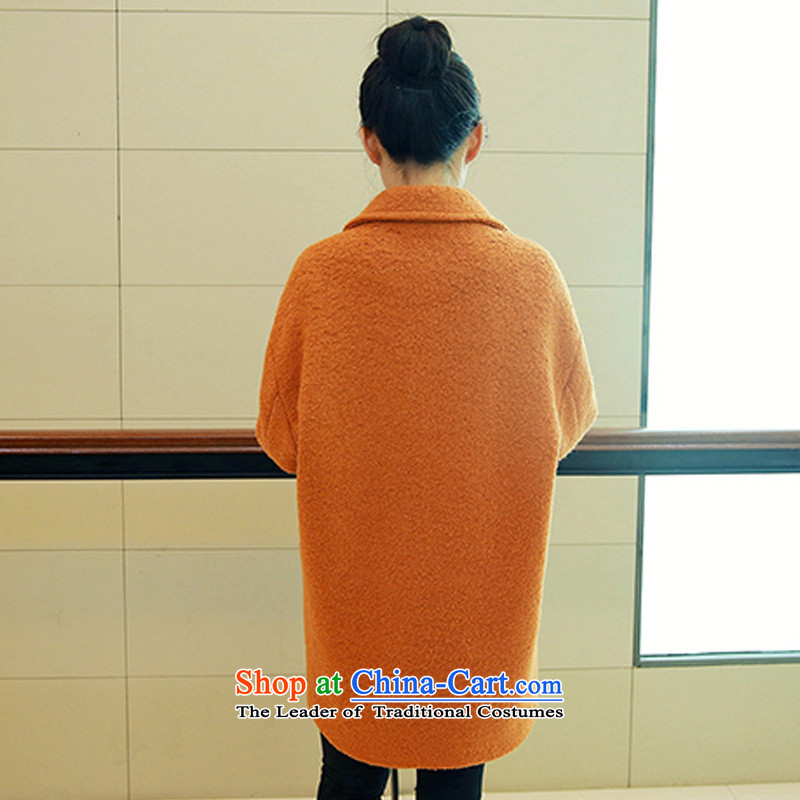 Wool? jacket girls XZOO replacing a wool coat autumn and winter 2015. New Long s,xzoo,,, orange shopping on the Internet