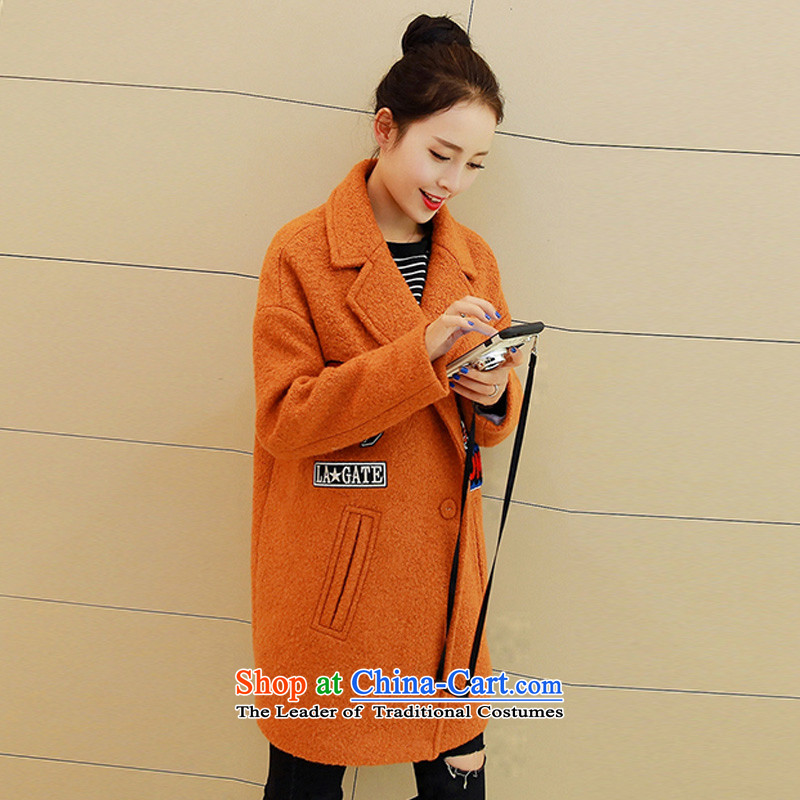 Wool? jacket girls XZOO replacing a wool coat autumn and winter 2015. New Long s,xzoo,,, orange shopping on the Internet