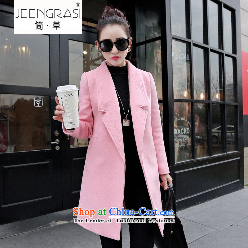 In short-won the new version of 2015 gross girls jacket? Long Hoodie female suits for thick hair beauty? coats red plus lint-free , L, Female Jane grass (JEENGRASI) , , , shopping on the Internet