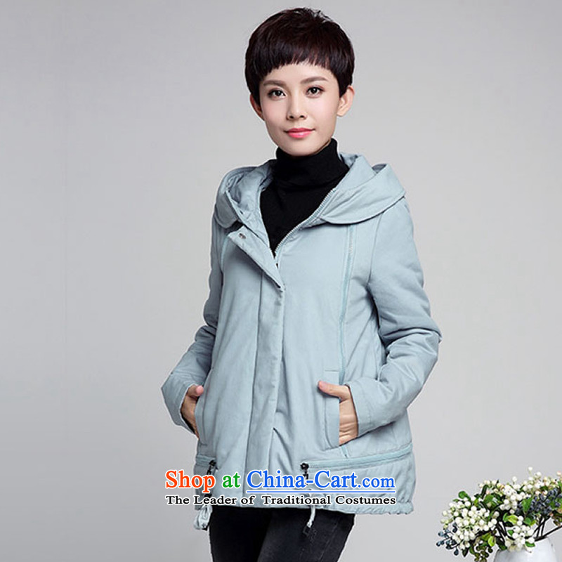 In the Milosevic cotton jacket cotton 2015 Service coats and women to women's code of cotton short winter clothing female poverty has increased aging to 4XL color navy 4XL, Mayi-mayi Slobodan , , , shopping on the Internet