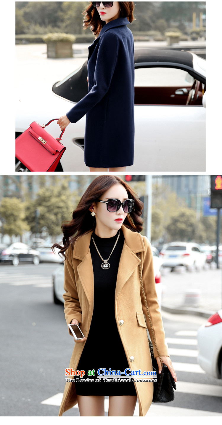 Pak 2015 autumn and winter point New Women Korean jacket coat women gross Sau San? 601 Navy XL Photo, prices, brand platters! The elections are supplied in the national character of distribution, so action, buy now enjoy more preferential! As soon as possible.