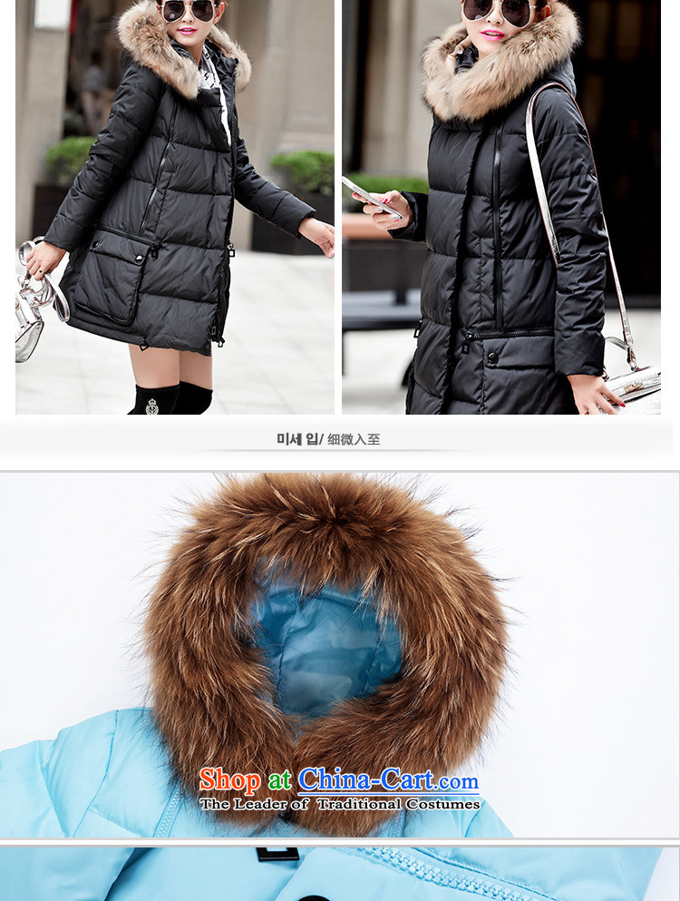 Gwi Tysan 2015 winter clothing new king zip code for women in many long coats thick mm200 catty XL black jacket downcoat High wool collar 5XL picture, prices, brand platters! The elections are supplied in the national character of distribution, so action, buy now enjoy more preferential! As soon as possible.