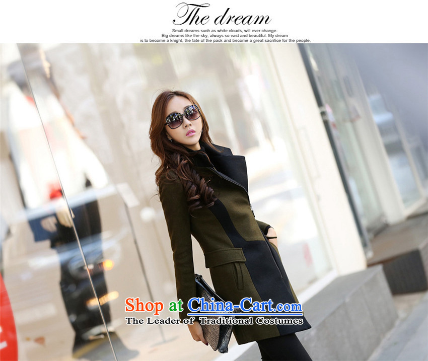 Ms Audrey EU money? coats jacket women gross 2015 winter clothing new women's long-sleeved green army lapel a wool coat windbreaker. Long version 7751 won picture color M brand, prices, picture platters! The elections are supplied in the national character of distribution, so action, buy now enjoy more preferential! As soon as possible.