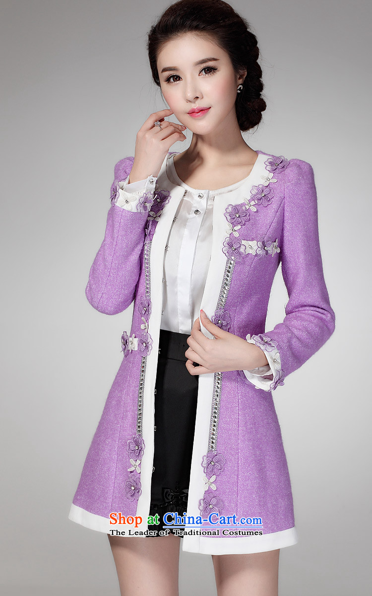Ikago Ling 2015 autumn and winter new gross? Long flowers in the jacket temperament Sau San large a wool coat female Y8373 picture color pictures, prices, XXL brand platters! The elections are supplied in the national character of distribution, so action, buy now enjoy more preferential! As soon as possible.